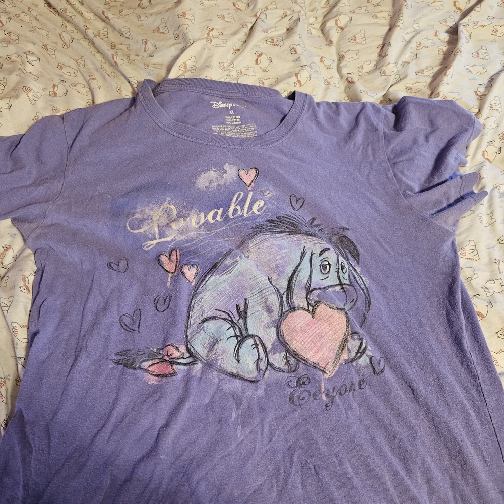 Disney Eeyore Adult Lavender Tee